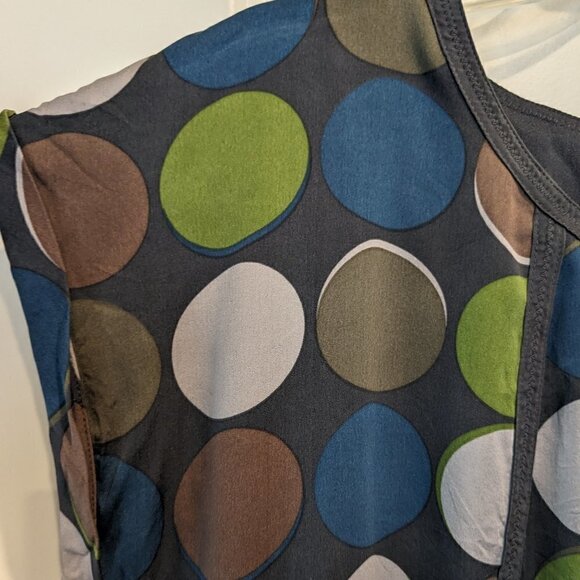 BODEN Silk Notting Hill Polka Dot Dress Sheath Lined Knee Length Women's Sz 12R - Picture 9 of 16